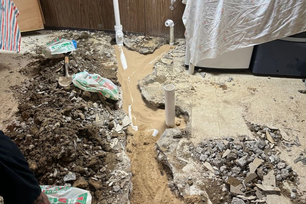 Floor Breaks With Drain Master