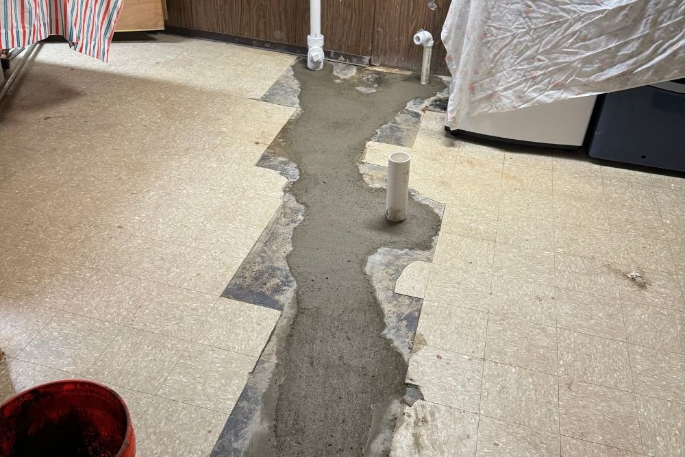 Floor Breaks With Drain Master