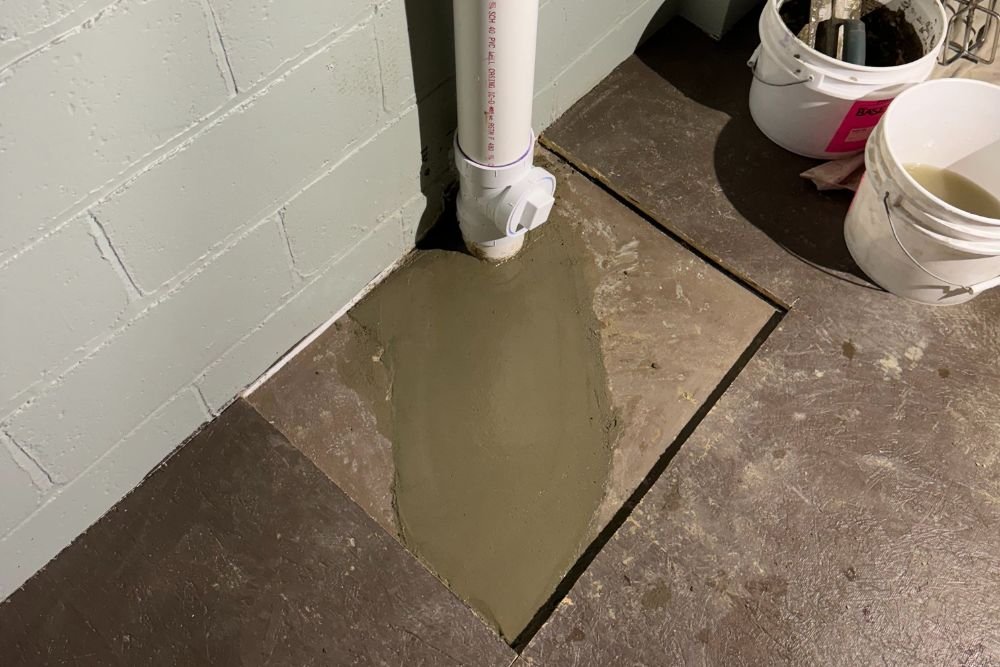 Floor Breaks With Drain Master